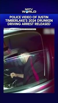 Police Video Of Justin Timberlake's 2024 Drunken Driving Arrest Released