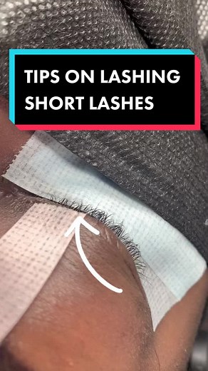 TIP! HOW TO LASH SHORT LASHES #fyp #fypシ #lashtutorial #uklashtech
