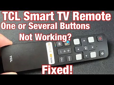 TCL Smart TV Remote Not Working? One of Several Buttons Not Working? Easy Fix!