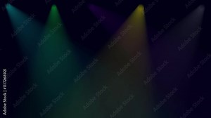 motion of spotlights light in nightclub. Show illuminated with bright spotlight. Magenta spot light glow, Light show at a music festival of light rays intersecting light beams in 4k, concert beams