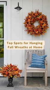 28 reactions | Hanging fall wreaths is a great way to create inviting spaces throughout your home. Here are some of the best spots to display them!  Visit our blog to see more fall wreath hanging ideas and decorating tips, too. https://bit.ly/3TQbUfR | Balsam Hill | Facebook