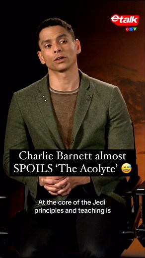 5.4K views · 66 reactions | Charlie Barnett is trying his best to not spoil the storyline involving his and Amandla Stenberg’s characters in the Star Wars show ‘The Acolyte’ and we are proud of him.   Link in bio to full interview #CharlieBarnett #AmandlaStenberg #StarWars #TheAcolyte #Interview #Jedi | etalk | Facebook