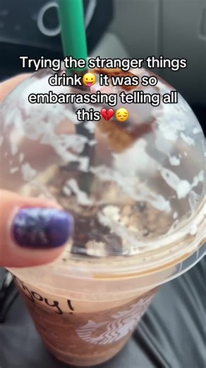 Trying the Stranger Things Drink at Starbucks