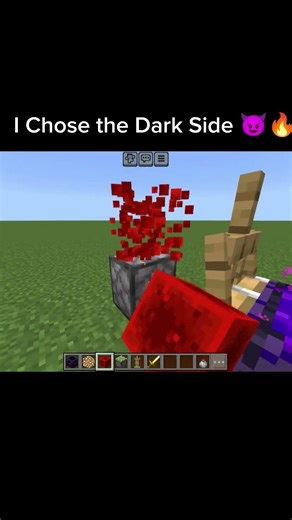 I Chose the Dark Side 😈🔥. #minecraft #shorts #minecraftgameplay