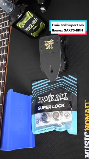 How to Install Ernie Ball Super Lock on Ibanez GAX70 Guitar