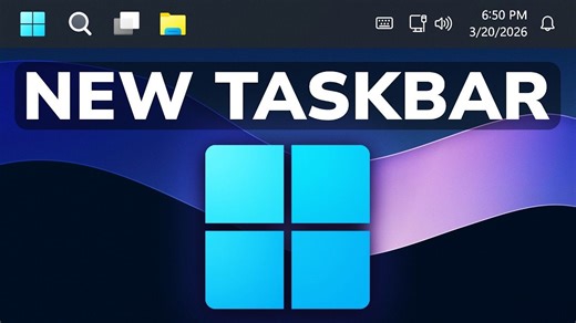 Windows 11 全新可移动任务栏（抢先体验）