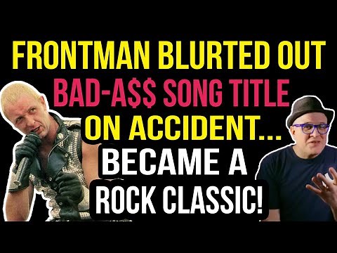 Rock Icon BLURTED OUT Song TITLE as a JOKE...Became an 80s Rock Classic! | Professor of Rock