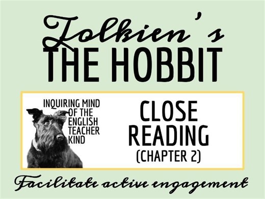 The Hobbit Chapter 2 Close Reading Analysis Worksheet | Teaching Resources