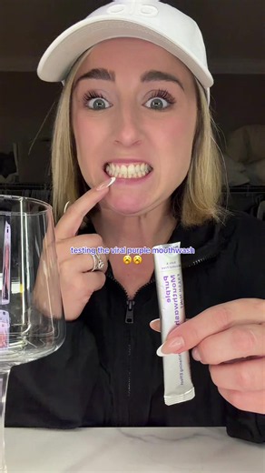 And I literally only did 15 seconds I need to do it longer 🤯 #teethwhitening