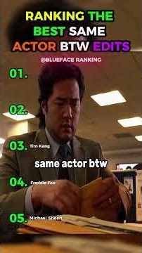 RANKING THE BEST SAME ACTOR BTW EDITS 🤯🎬