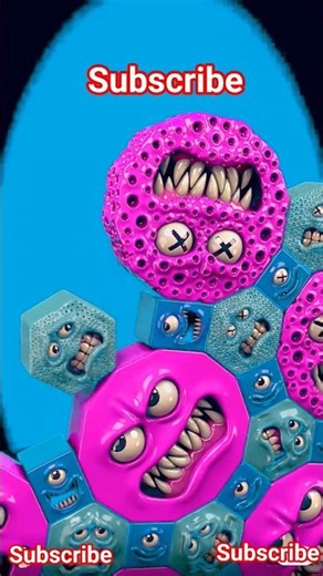 "When Cute Monsters Turn Crazy 😱💙😂". #shorts #usa #newyork #monster #animation