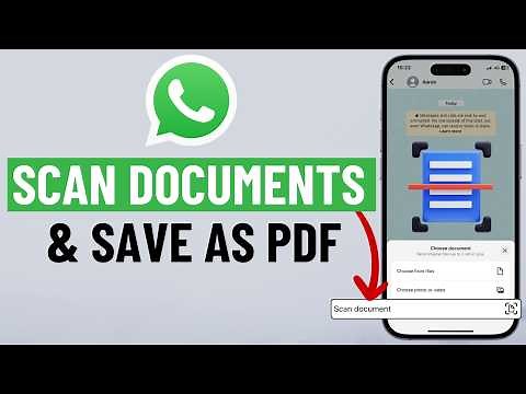 How to Scan Documents Directly in WhatsApp for iPhone or Android