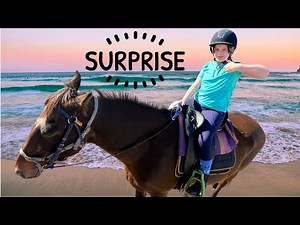 My FIRST HORSE RIDE ON THE BEACH | SURPRISING ALIYAH