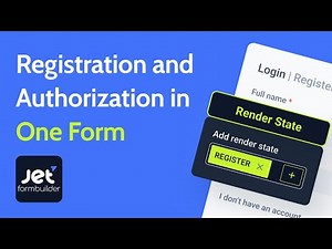 How to Set Login & Register in One Form with Render States
