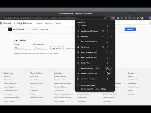 How to Install the ResumifyAI Extension in Microsoft Edge | Quick Setup Demo