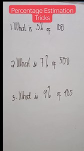 200K views · 5K reactions | Percentage computation without using calculator.. #percentage #calculation #tricks #math #problem #fypシ゚ #fyp #fypシ゚viralシ #shortvideofbreels #reelsmonitization #reelsmonetize #fbreels #reelsvideo #reelsfb #reelsviral #fypシ゚viral | Mama Liz and Louize | Facebook