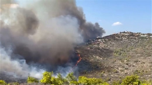 Nahe Athen: Großer Brand breitet sich unkontrolliert aus