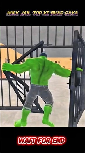Hulk Jail Se Bhaga || Indianbikedriving3d #indianbikedriving3d #ytshorts #gtav #shortsfeed