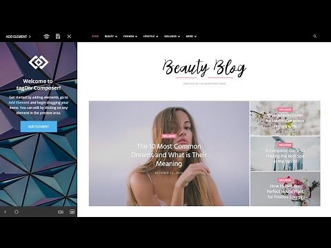 Newspaper 8 Tutorial - tagDiv Composer 3 minutes Page Configuration
