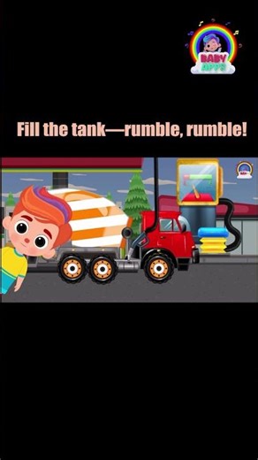 Fill the Tank—Rumble, Rumble! | Fun Fueling Truck Video for Kids