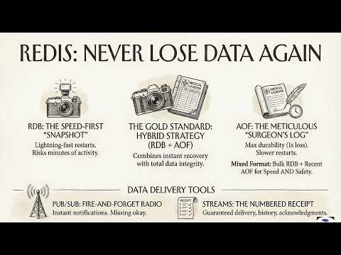 System Design | Caching | Redis Internals: Mastering Persistence, Pub/Sub, and Streams