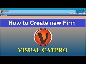 How to create a new firm in catpro or by backup file