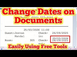 How to Change Dates on Documents Easily Using Free Tools