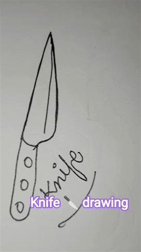 How to draw a Knife 🔪#art #drawinglessons #drawing
