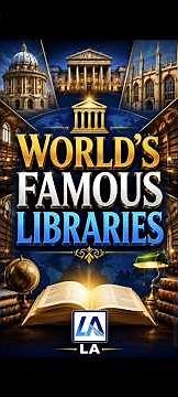 Top 10 #World's Famous Library 🌍 Library of #Congress, #British Library, National #Library of #India