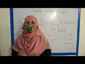catalytic oxidation of benzene# Oxidation of benzene# malic acid #malic anhydride