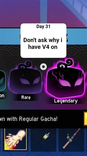 day 31 - Rolling gacha till i get kitsune fruit