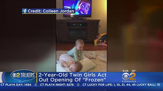 SEE IT: Two-year-old twin sisters Maddie and Scarlett are drawing rave reviews for their performance as "Anna" and "Elsa," acting out the entire opening scene of the movie "Frozen." | CBS New York