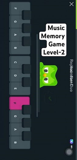 Play music memory game on Duolingo #easypiano #duolingo #beginnerpiano #learnmusic #pianotutorial