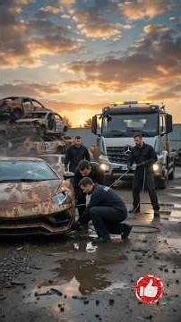 Restoring a Rusted 2020 Lamborghini Aventador SVJ Back to Factory Perfection #ai#CarRestoration