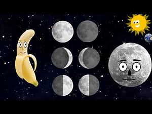 🌕 The Moon Song for Kids | Learn Moon Phases with Nana the Banana! 🌙