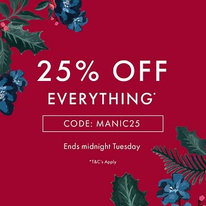 90K views · 306 reactions | Exclusively for you... 25% off EVERYTHING* plus free standard delivery! Use code: MANIC25 Shop now > https://social.joules.com/manic-monday-starts Ends midnight Tuesday. *T&C's apply, offer only available on full priced items and excludes Friends of Joules | Joules | Facebook