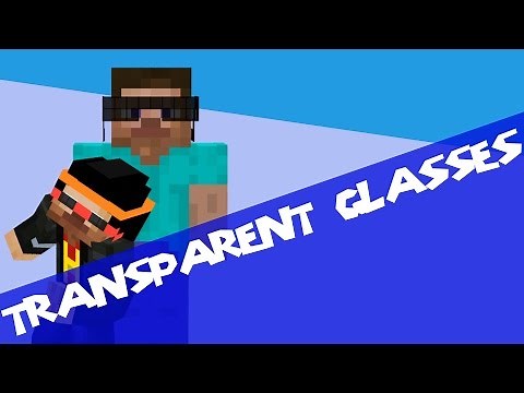 Minecraft Tutorial: HOW TO GET TRANSPARENT SUNGLASSES (NO MODS)