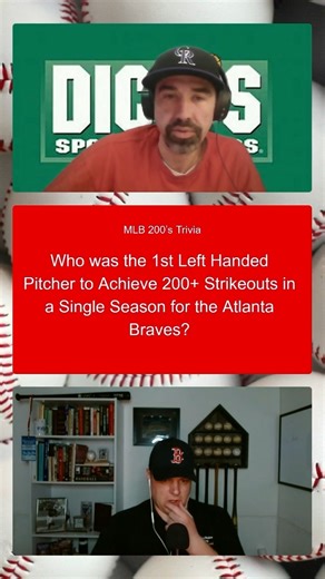18K views · 30 reactions | Who was the first left handed pitcher to record 200+ strikeouts in a season for the Atlanta Braves? #mlb #baseball #sports #trivia #question | Rounding Third Baseball | Facebook
