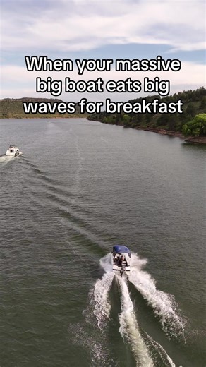 Slicing through these waves like butter in Africa, Australia, Antarctica, Asia, Europe, North America, South America #fypシ #summer #viral #trending #lakes #boat #waves