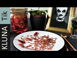 Eating Worms & Cockroach! ASMR eating sounds! No talk!