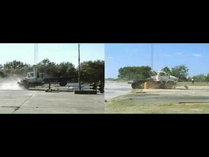 Vehicle Crash Test - Ground Retractable Automobile Barrier (GRAB®) vs Bollard