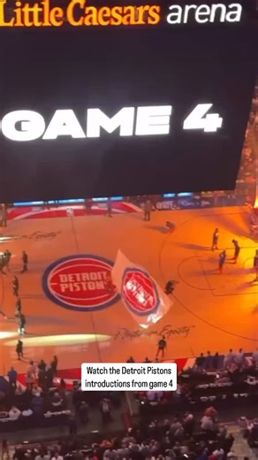 Here they are! The Detroit Pistons player introductions for game 4 of the first round #detroit #pistons #detroitpistons #basketball #nba #nbaplayoffs #playoffs #badboys | WXYZ-TV Channel 7