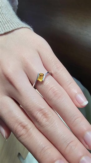 แหวนพลอยซิทรีน💍💎 #ซิทรีน #citrine #gemstone #อัญมณี #jewelry