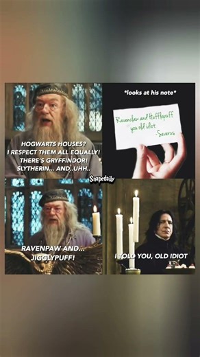 Snape is done with Dumbledore’s memory loss 🧙‍♂️ #snape #harrypotter #shorts #memes