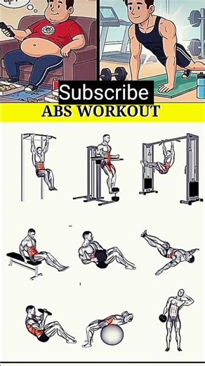 The Best Exercises for a Six Pack (ABDOMINAL WORKOUT) #sixpack #abs #workout #viral #shorts