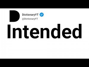 Intended Synonyms | Thesaurus | Similar Words