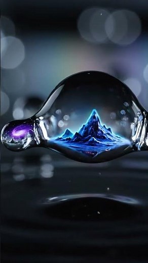 Floating Droplet Landscapes 😍💧 | Soothing Macro Loop