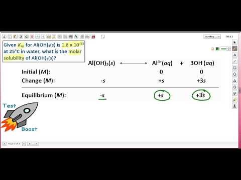 Calculating the Solubility of Aluminum Hydroxide: Test Boost for AP Chemistry Exam