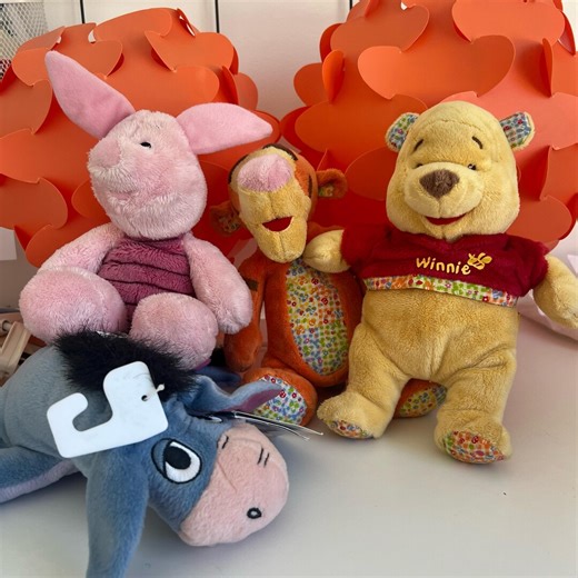 Disney Winnie the Pooh Plush Set – 4 Toys – Baby Winnie, Tigger, Piglet & Eeyore – Fisher Price 2001 – Soft Stuffed Animals - Etsy