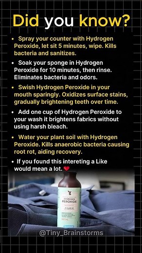 5 Practical Ways to Use Hydrogen Peroxide at Home